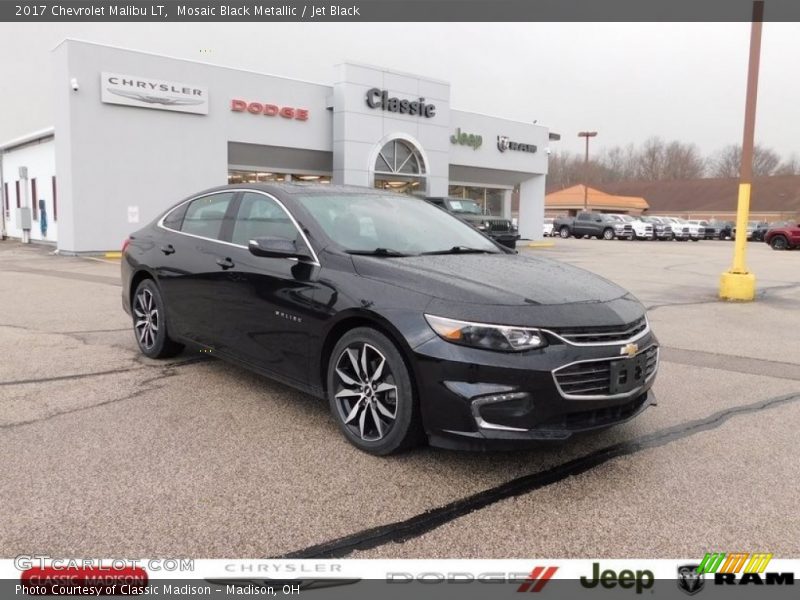 Mosaic Black Metallic / Jet Black 2017 Chevrolet Malibu LT