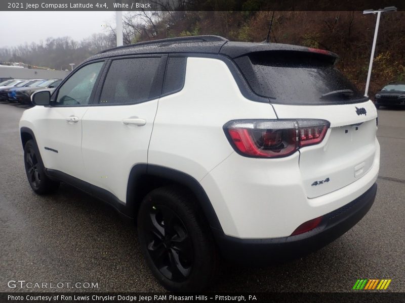 White / Black 2021 Jeep Compass Latitude 4x4