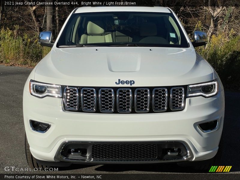Bright White / Light Frost/Brown 2021 Jeep Grand Cherokee Overland 4x4