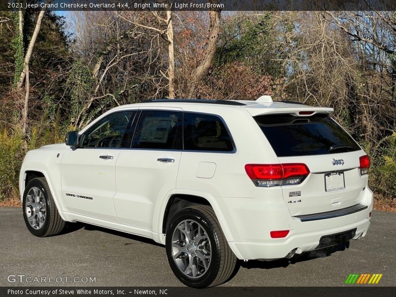 Bright White / Light Frost/Brown 2021 Jeep Grand Cherokee Overland 4x4