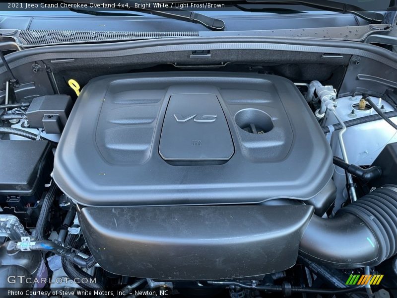 Bright White / Light Frost/Brown 2021 Jeep Grand Cherokee Overland 4x4