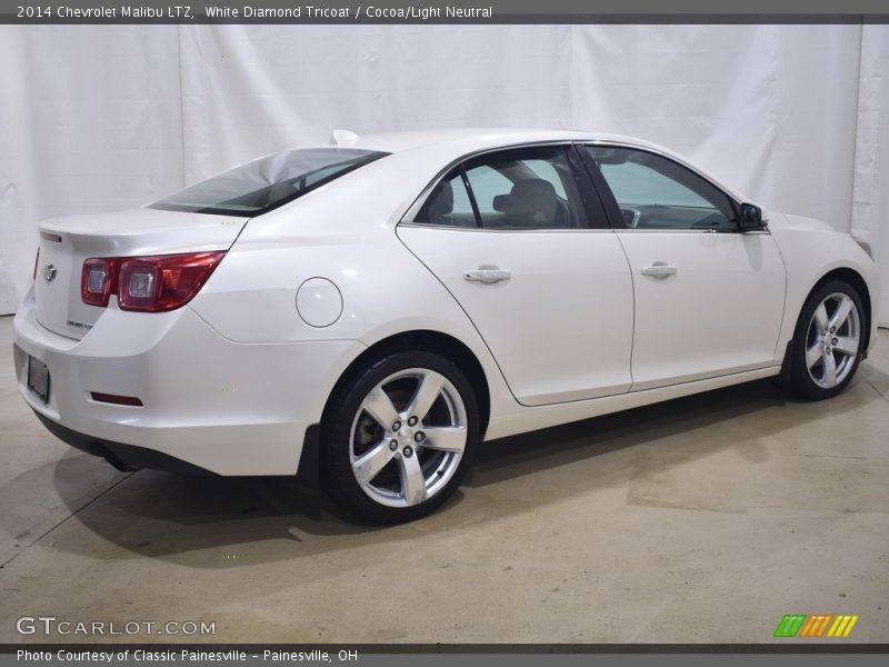 White Diamond Tricoat / Cocoa/Light Neutral 2014 Chevrolet Malibu LTZ
