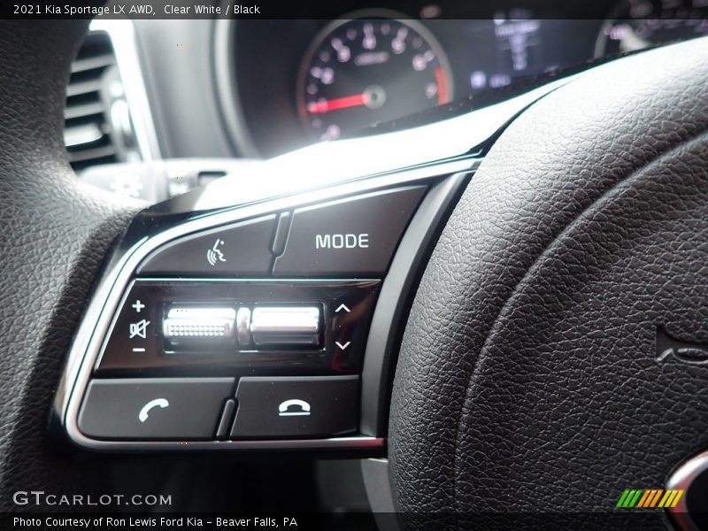 Clear White / Black 2021 Kia Sportage LX AWD