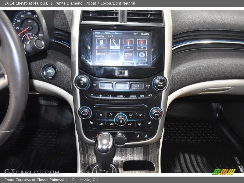White Diamond Tricoat / Cocoa/Light Neutral 2014 Chevrolet Malibu LTZ