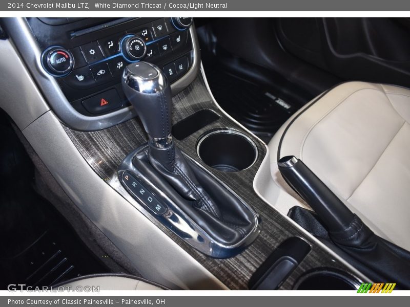 White Diamond Tricoat / Cocoa/Light Neutral 2014 Chevrolet Malibu LTZ