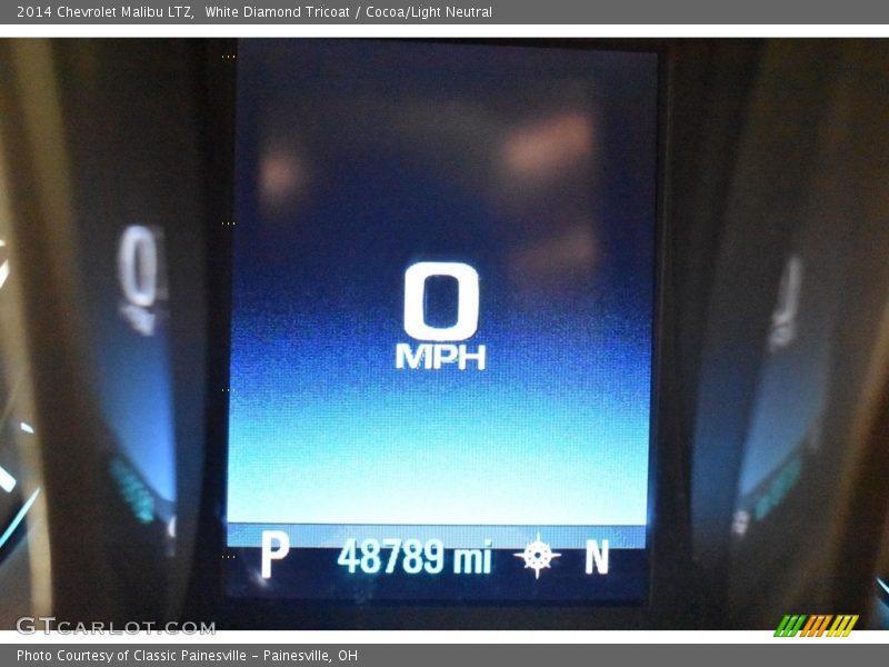 White Diamond Tricoat / Cocoa/Light Neutral 2014 Chevrolet Malibu LTZ