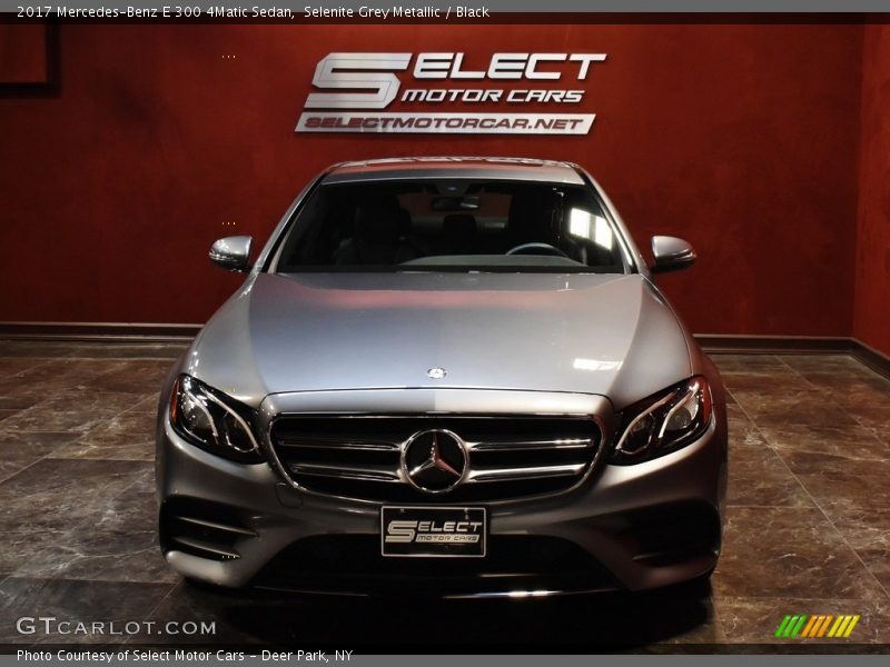 Selenite Grey Metallic / Black 2017 Mercedes-Benz E 300 4Matic Sedan