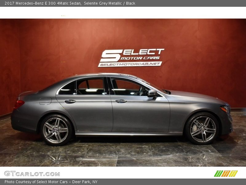 Selenite Grey Metallic / Black 2017 Mercedes-Benz E 300 4Matic Sedan