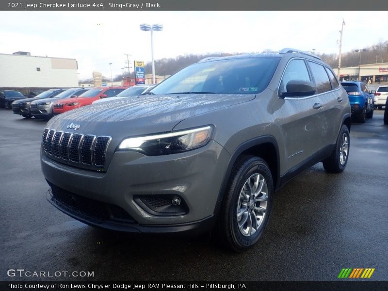 Sting-Gray / Black 2021 Jeep Cherokee Latitude 4x4