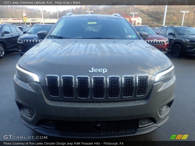 Sting-Gray / Black 2021 Jeep Cherokee Latitude 4x4