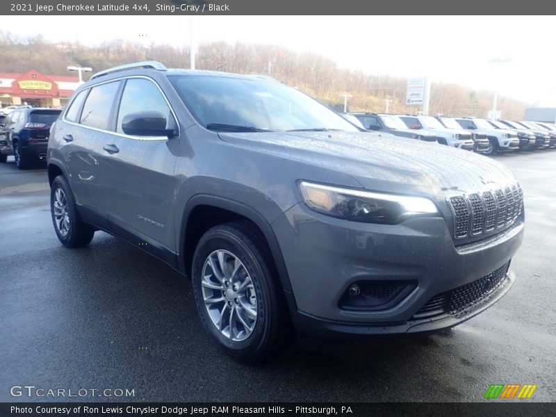 Sting-Gray / Black 2021 Jeep Cherokee Latitude 4x4