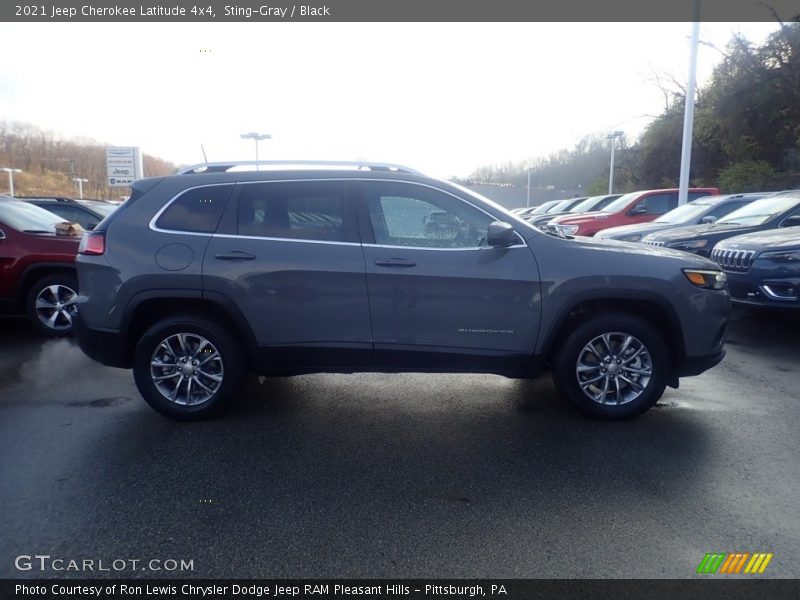 Sting-Gray / Black 2021 Jeep Cherokee Latitude 4x4