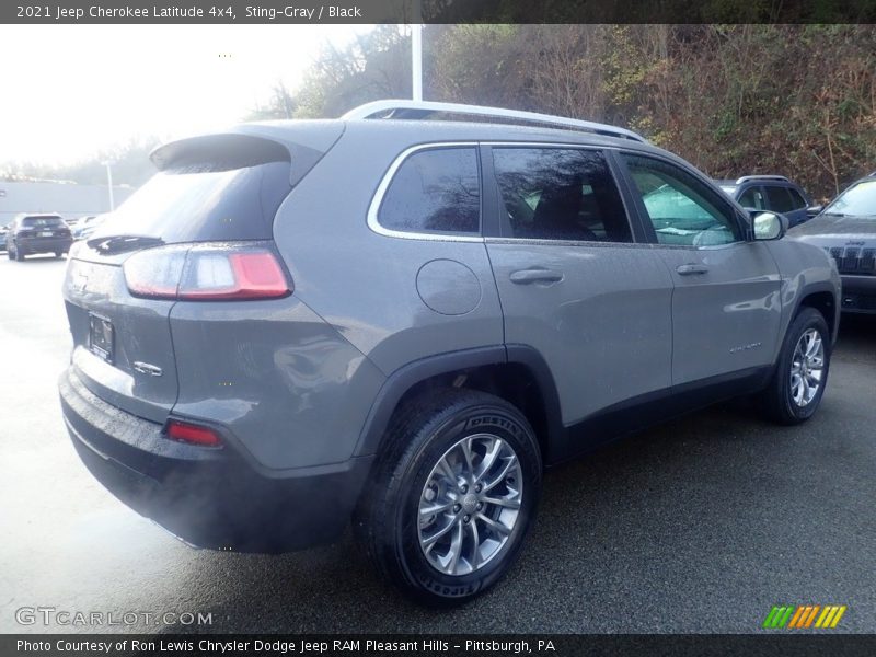 Sting-Gray / Black 2021 Jeep Cherokee Latitude 4x4