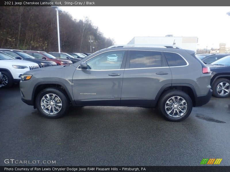 Sting-Gray / Black 2021 Jeep Cherokee Latitude 4x4