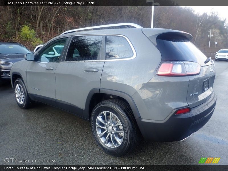 Sting-Gray / Black 2021 Jeep Cherokee Latitude 4x4