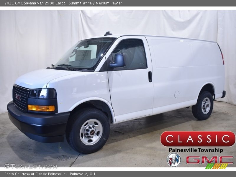 Summit White / Medium Pewter 2021 GMC Savana Van 2500 Cargo