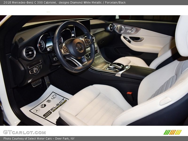 Porcelain/Black Interior - 2018 C 300 Cabriolet 