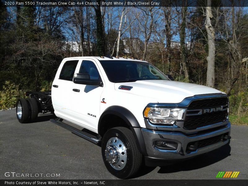 Bright White / Black/Diesel Gray 2020 Ram 5500 Tradesman Crew Cab 4x4 Chassis