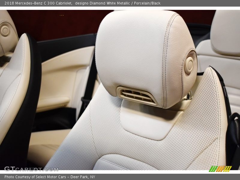 designo Diamond White Metallic / Porcelain/Black 2018 Mercedes-Benz C 300 Cabriolet
