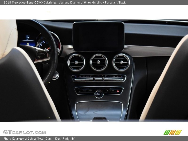 designo Diamond White Metallic / Porcelain/Black 2018 Mercedes-Benz C 300 Cabriolet