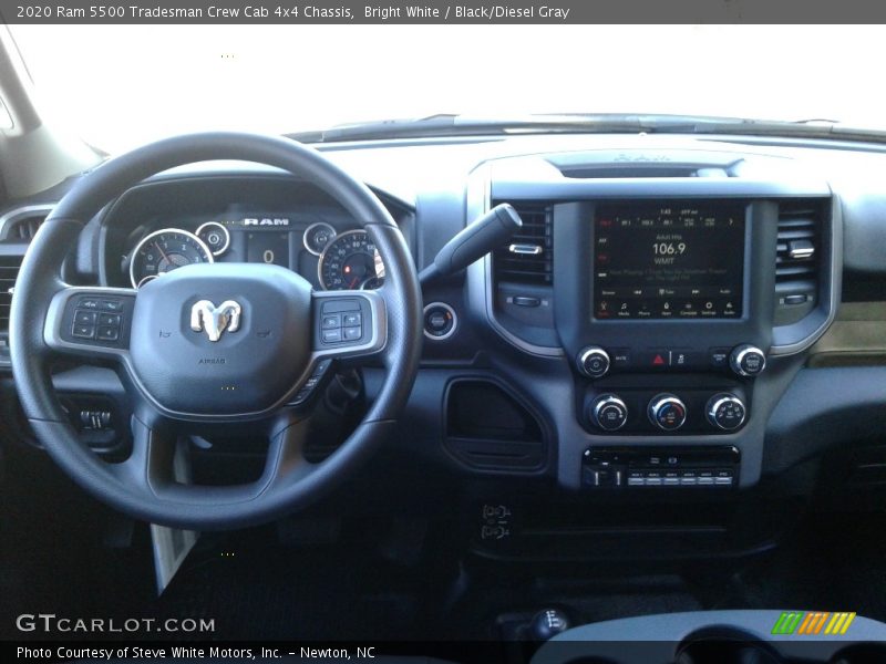 Bright White / Black/Diesel Gray 2020 Ram 5500 Tradesman Crew Cab 4x4 Chassis