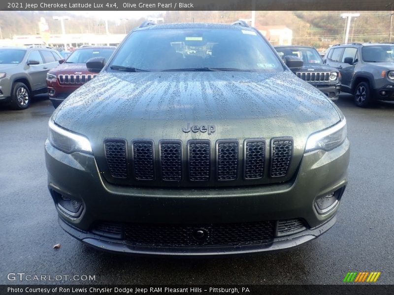Olive Green Pearl / Black 2021 Jeep Cherokee Latitude Lux 4x4