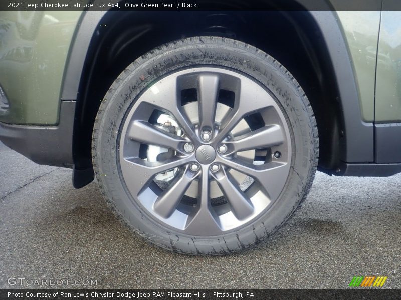 Olive Green Pearl / Black 2021 Jeep Cherokee Latitude Lux 4x4
