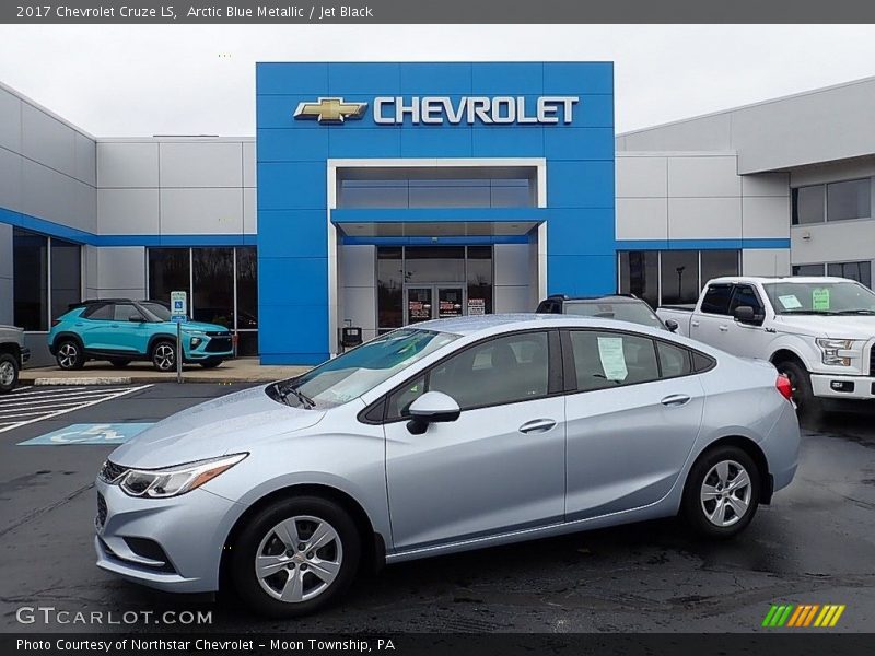 Arctic Blue Metallic / Jet Black 2017 Chevrolet Cruze LS