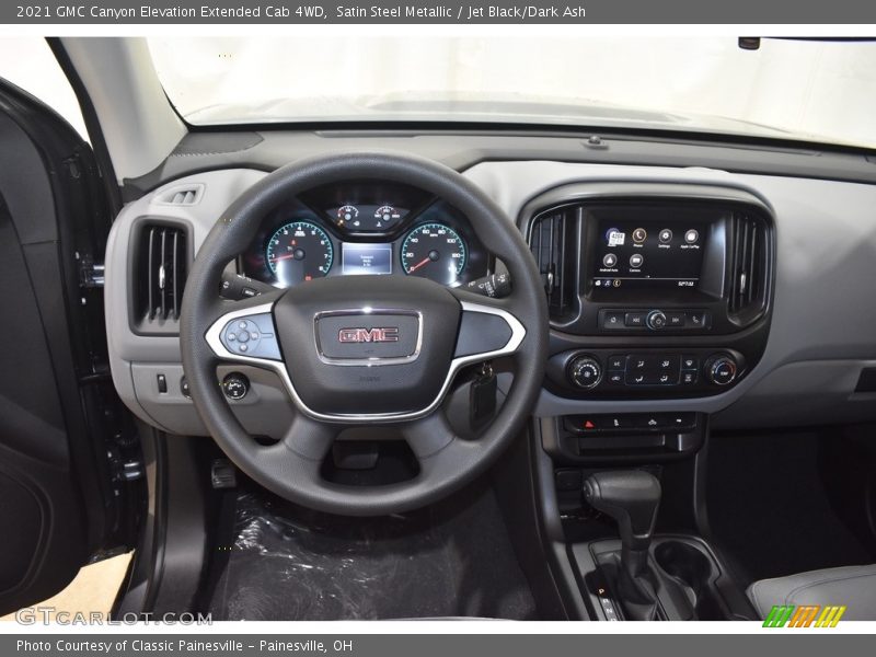 Satin Steel Metallic / Jet Black/Dark Ash 2021 GMC Canyon Elevation Extended Cab 4WD