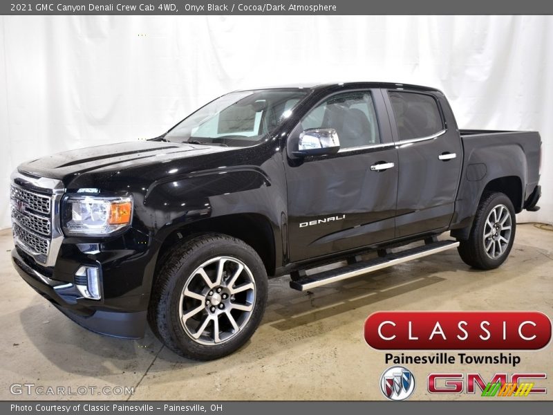 Onyx Black / Cocoa/Dark Atmosphere 2021 GMC Canyon Denali Crew Cab 4WD