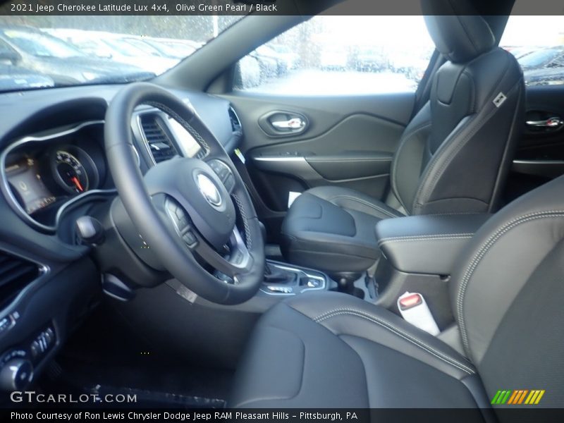 Olive Green Pearl / Black 2021 Jeep Cherokee Latitude Lux 4x4