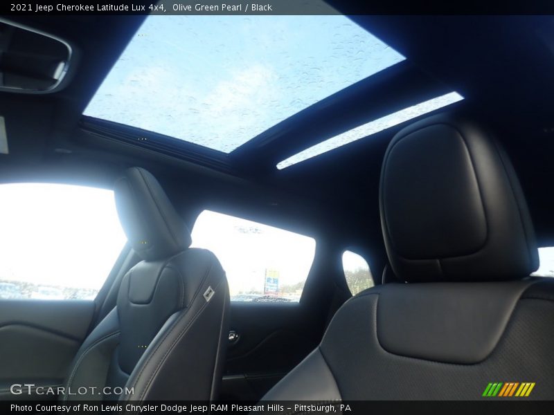 Olive Green Pearl / Black 2021 Jeep Cherokee Latitude Lux 4x4