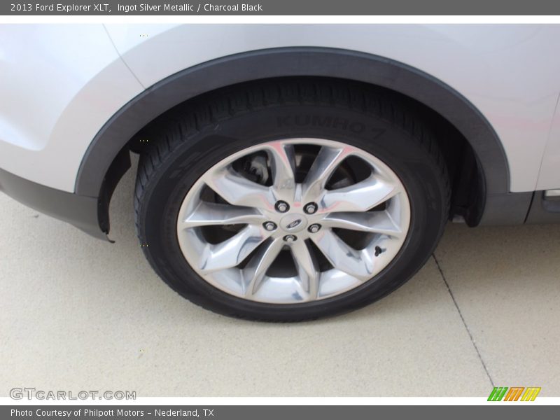 Ingot Silver Metallic / Charcoal Black 2013 Ford Explorer XLT