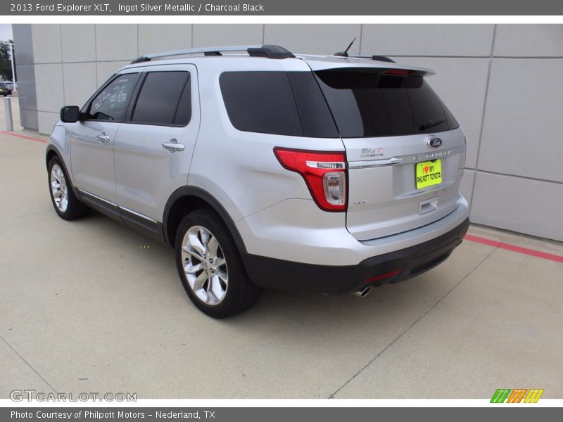 Ingot Silver Metallic / Charcoal Black 2013 Ford Explorer XLT