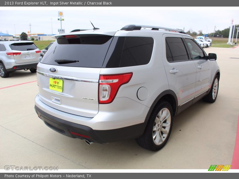 Ingot Silver Metallic / Charcoal Black 2013 Ford Explorer XLT