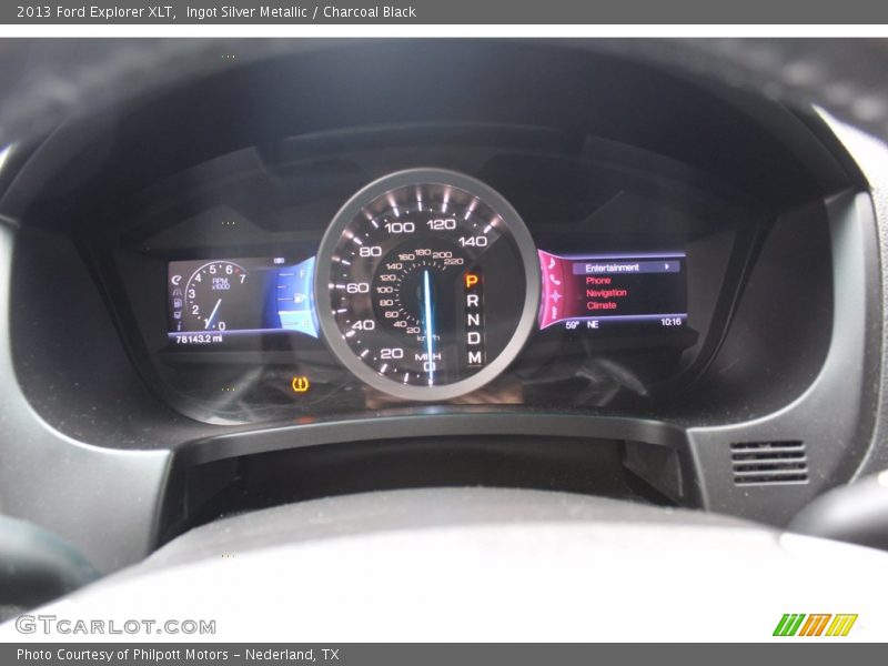 Ingot Silver Metallic / Charcoal Black 2013 Ford Explorer XLT