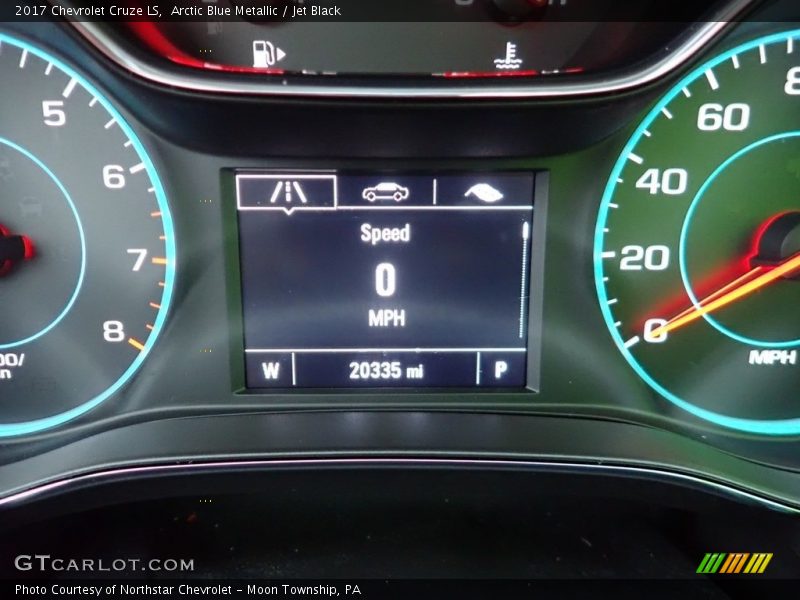 Arctic Blue Metallic / Jet Black 2017 Chevrolet Cruze LS
