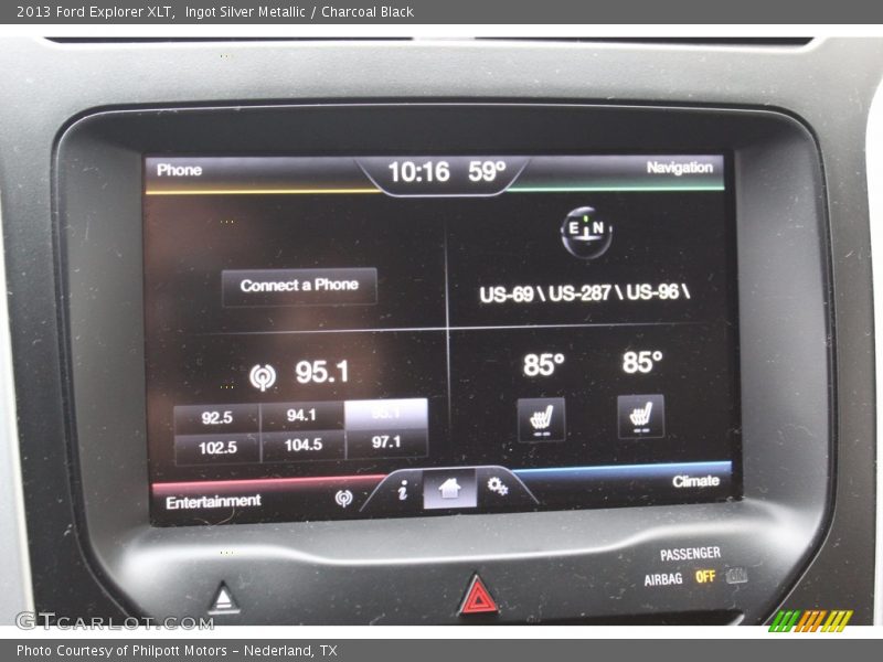 Ingot Silver Metallic / Charcoal Black 2013 Ford Explorer XLT