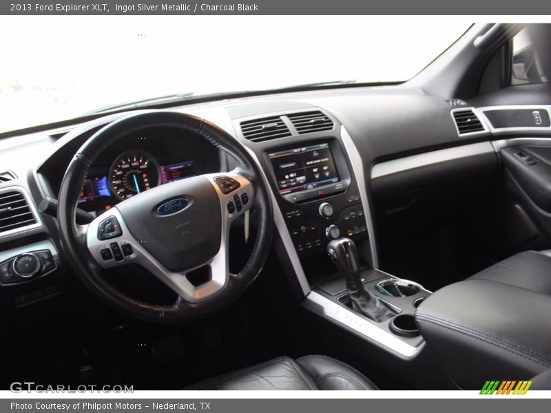 Ingot Silver Metallic / Charcoal Black 2013 Ford Explorer XLT