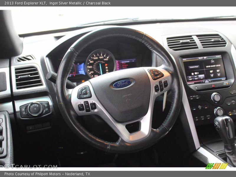 Ingot Silver Metallic / Charcoal Black 2013 Ford Explorer XLT