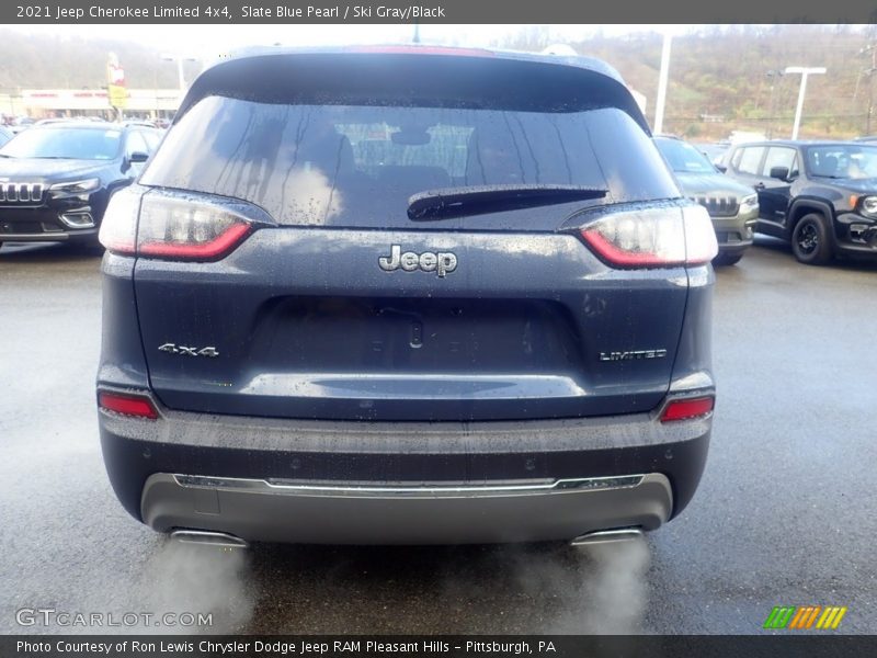 Slate Blue Pearl / Ski Gray/Black 2021 Jeep Cherokee Limited 4x4