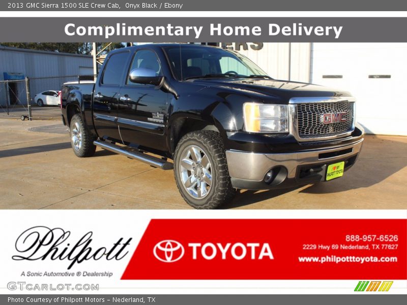 Onyx Black / Ebony 2013 GMC Sierra 1500 SLE Crew Cab