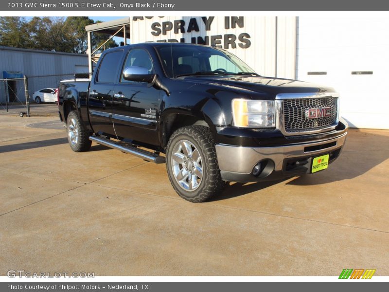 Onyx Black / Ebony 2013 GMC Sierra 1500 SLE Crew Cab