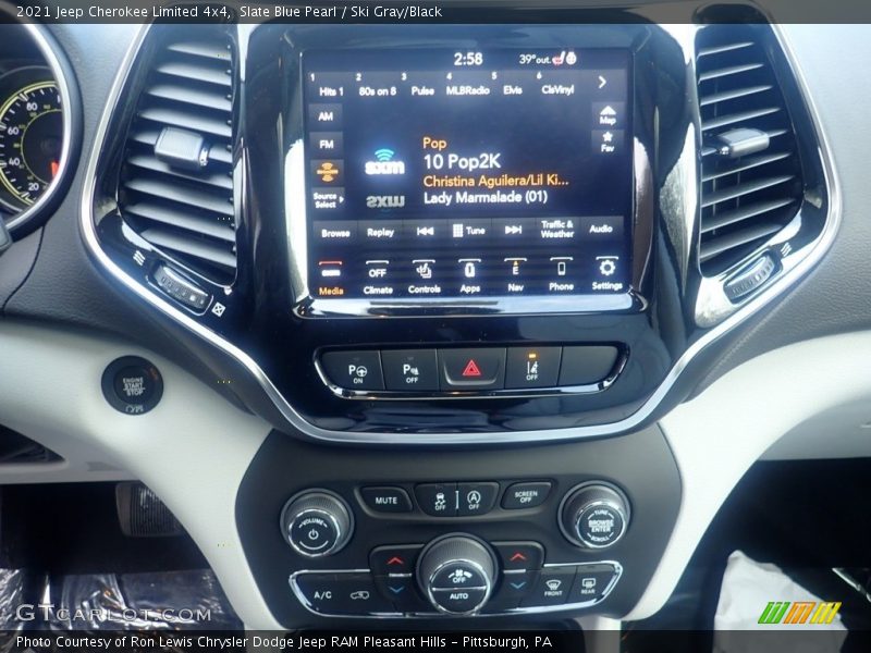 Slate Blue Pearl / Ski Gray/Black 2021 Jeep Cherokee Limited 4x4