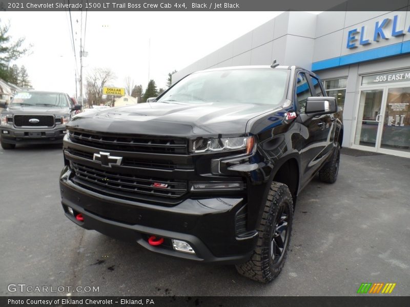 Black / Jet Black 2021 Chevrolet Silverado 1500 LT Trail Boss Crew Cab 4x4