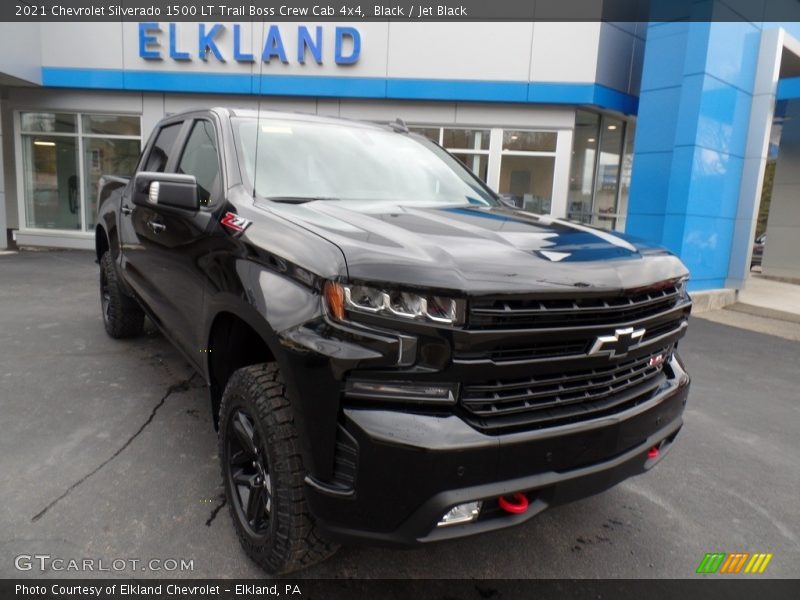 Black / Jet Black 2021 Chevrolet Silverado 1500 LT Trail Boss Crew Cab 4x4