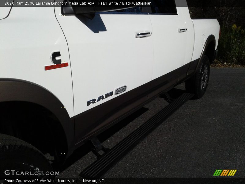 Pearl White / Black/Cattle Tan 2020 Ram 2500 Laramie Longhorn Mega Cab 4x4