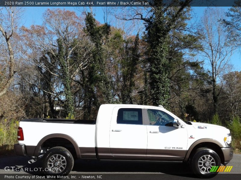  2020 2500 Laramie Longhorn Mega Cab 4x4 Pearl White