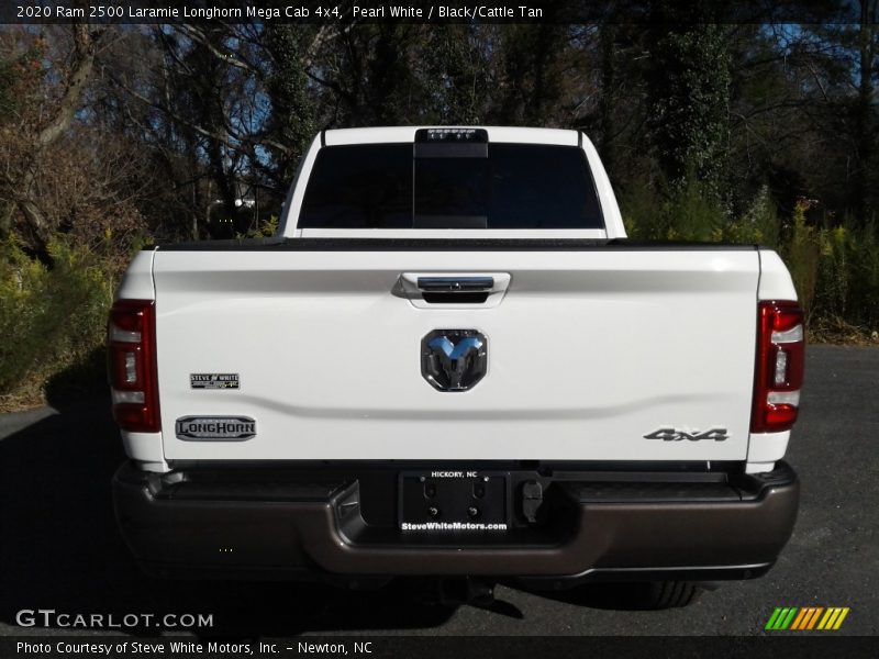 Pearl White / Black/Cattle Tan 2020 Ram 2500 Laramie Longhorn Mega Cab 4x4