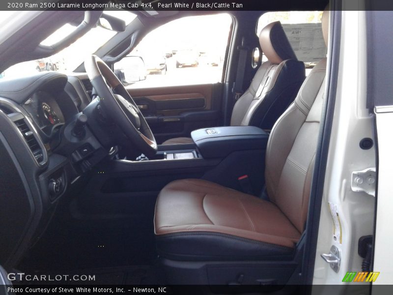 Pearl White / Black/Cattle Tan 2020 Ram 2500 Laramie Longhorn Mega Cab 4x4